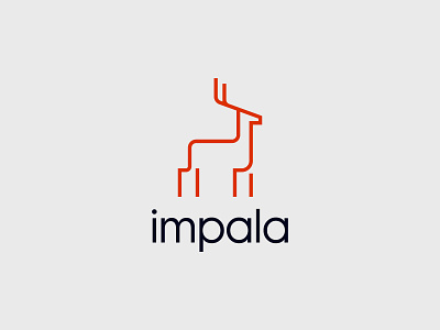 I - Impala animal logos brand brand identity branding design i identity impala impala logo lines logo logo logo challenge logodesigner logos minimal