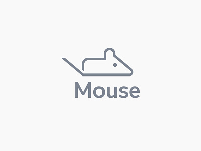 M - Mouse animal logo brand branding design identity logo logos mice minimal minimalist logo modern monoline mouse mouse logo rat single line