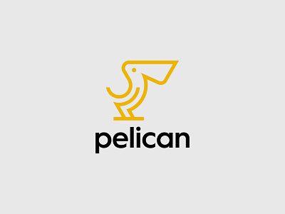 P - Pelican animal animal logo bird bird logo brand branding design logo logo challenge logodesigner logos ocean pelican pelican logo vector