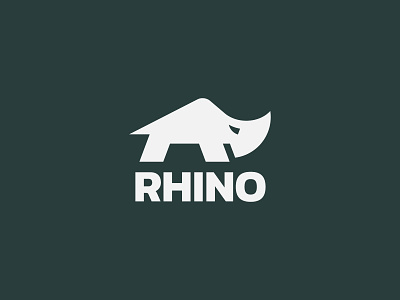 R - Rhino animal logo design identity logo logo challenge logo design logodesigner logos mark minimal rhino rhino logo simple vector wild logo