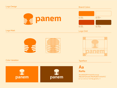 Panem Brand Identity bake bakery brand brand identity branding bread cake design food graphic design identity logo logos organic pastry wheat