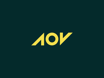 AOV Logotype aov brand brand identity branding design identity lettermark logo logos logotype simple vector wordmark