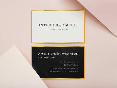 Interior by Amelie - Business card design