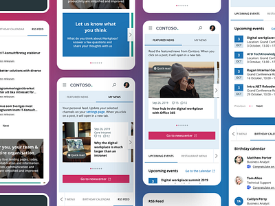 Intranet design - Digital workplace for Sigma Worklife