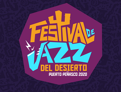 Festival de jazz del desierto branding design fest festival hermosillo lettering logo logos logotype mexico sonora type visorstudio