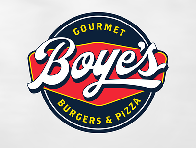 Boye's burgers & pizza branding design hermosillo hmo logo logotipo logotype mexico sonora visorstudio