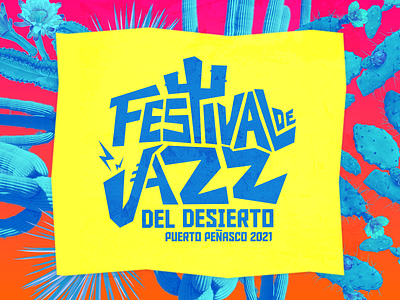 Festival de jazz del desierto branding design diseño lettering logo logotype méxico sonora type visorstudio