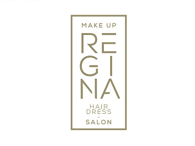 Regina salon beauty hermosillo hmo logo logotype mexico salon sonora visor visorstudio