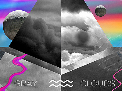 Gray clouds single cd cover art design ep hermosillo hmo illustration mexico music single sonora visorstudio