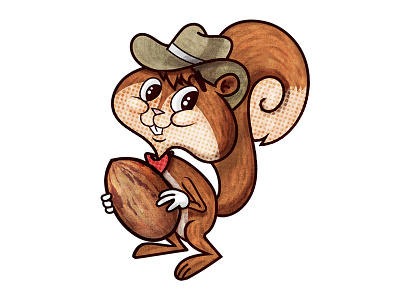 squirrel character hermosillo hmo illustration mexico sonora vintage visorstudio