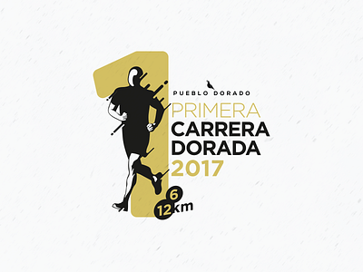 primera carrera dorada design hermosillo logo runner trial