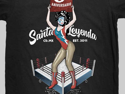 santa leyenda bar df sexto aniversario design hermosillo logo logotipo mexico sonora type visorstudio