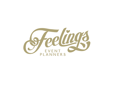 Feelings event planners branding design diseño hermosillo lettering logo logotype méxico visorstudio