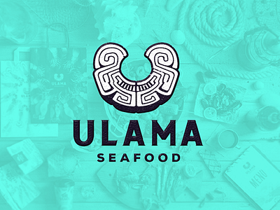 ULAMA SEAFOOD branding design diseño hermosillo logo logotype méxico visorstudio