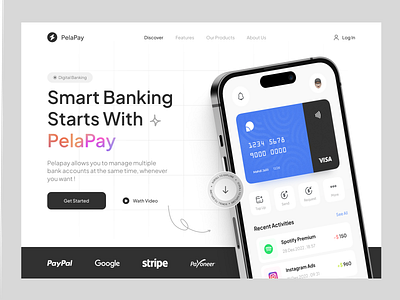 Finance Landing Page 💳 3d app bank credit card design desktop finance finance analytics fintech graphic design landing page money pelateam product design ui ui design ux wallet app web website