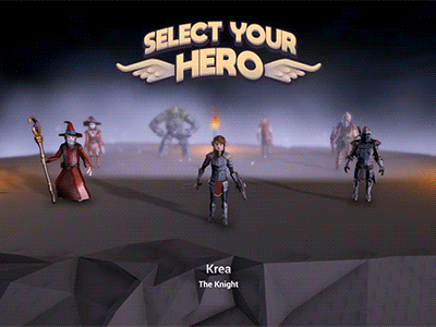 Choose Your Hero 3d game design game development level design made with unity mobile games rpg ui ui desgin uiux uiuxdesign unity unity3d ux designer
