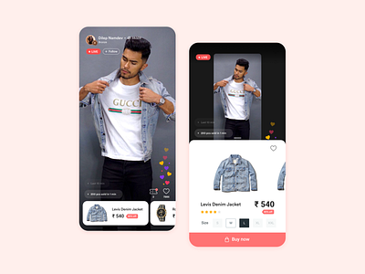 Roposo Shop - Influencer led Online Shopping branding ui ux