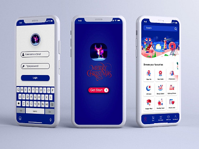 Christmas Ui Mobile App Design app app design christmas mobile app mobile app design ui ui design uidesign userinterface