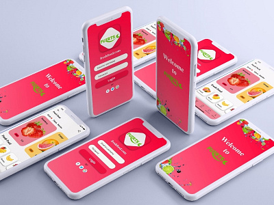 Fruits mobile app ui design