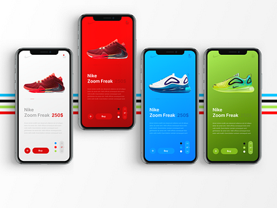 Nike webdesign app colorful item item card mobile design mobile ui nike shoes ui ui design uidesign ux ux design uxdesign uxui web web design webdesign webdesigner website