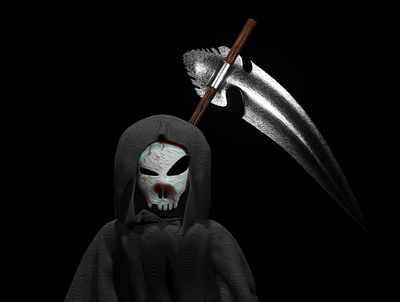 Reaper 3d design illustration
