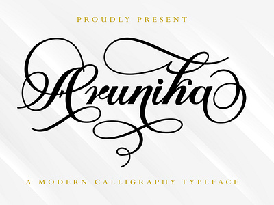 Arunika - Modern Calligraphy Font