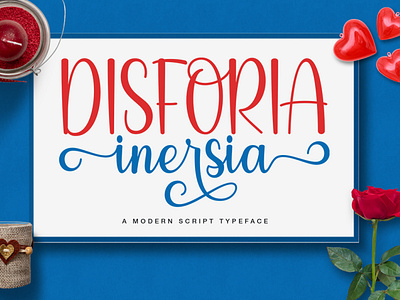 Disforia Inersia - Modern Script Font