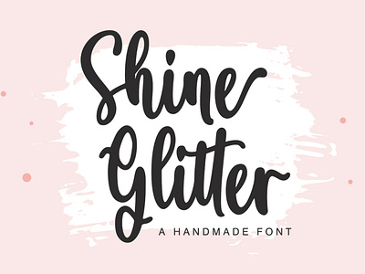 Shine Glitter - Handmade Font