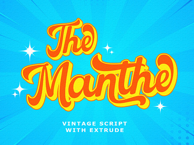 The Manthe - Vintage Style Font