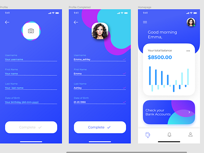 Finance Application - UI Design