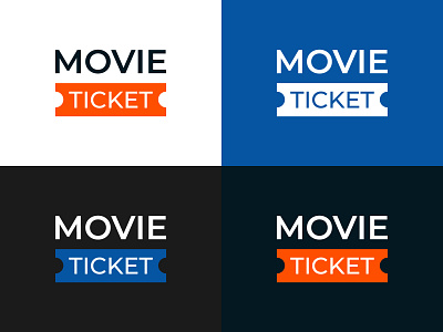 Movie Ticket App Logo Design advertisement branding illustrator logo logo logo design concept logodesign logos logosketch logotype movie app vector logo
