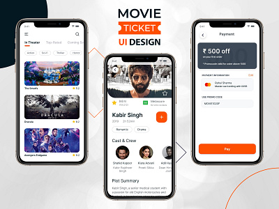 Movie Ticket App UI Design