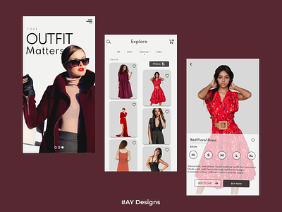 Clothing Store animation app branding color design figma motion graphics ui