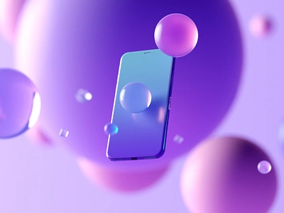 Phone Styleframe 3d c4d cinema 4d motion motion design motiongraphics octane social ui ux