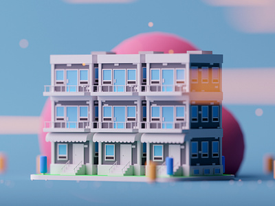 Cinema 4d Buildings designs, themes, templates and downloadable graphic  elements on Dribbble