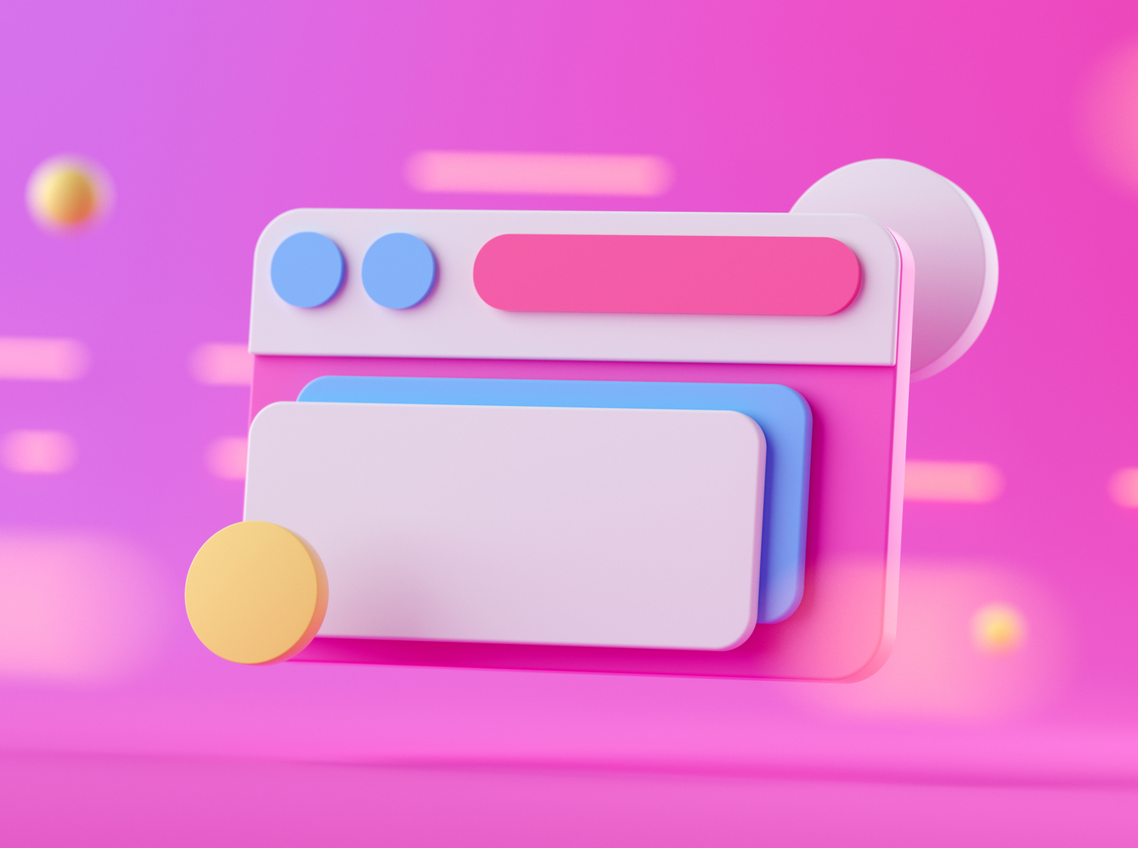 3D UI Element by Gustavo Henrique on Dribbble