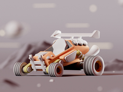 Dune Buggy buggy car cinema 4d dune buggy isometric lowpoly race car vehicle