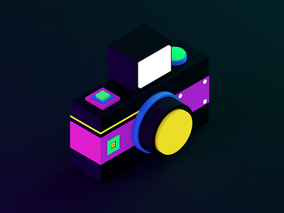 Isometric Photography Camera