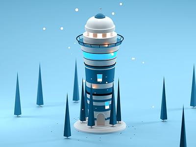 Vigilance Tower 3d alone forest isometric tower trees vigilance vigilance tower