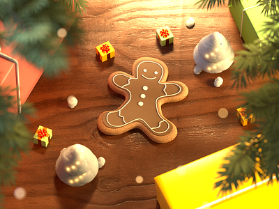 Merry Christmas christmas cookie gingerbread santa claus snow xmas