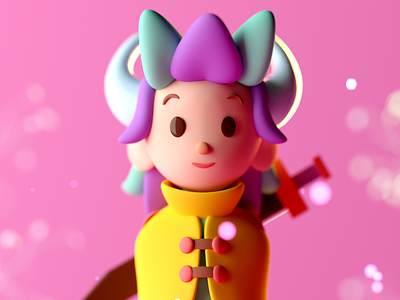 Character #1 cartoon character character concept character desing cinema 4d game illustration lowpoly octane