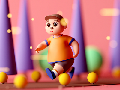 Character #2 3d c4d cartoon character character design character designs cinema 4d design fantasy game game asset game design illustration isometric isometric room low poly lowpoly octane
