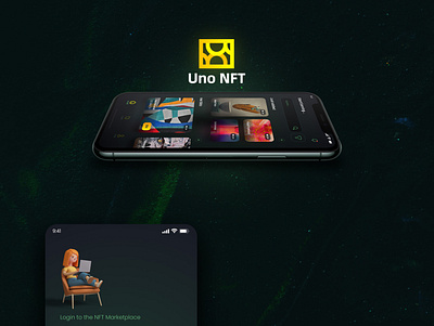 NFT Marketplace App Concept Design app design branding graphic design illustration logo product design ui ux