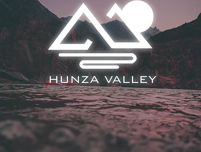 HUNZA VALLEY advertising art branding design icon illustration logo tourism type vector