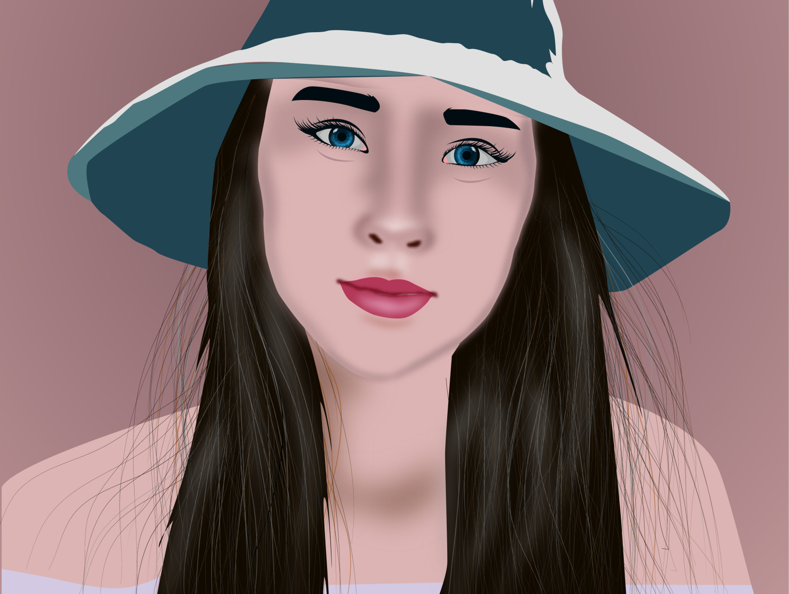 Vector Portrait by savera siddiqui on Dribbble