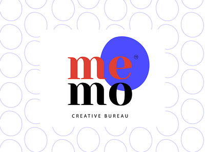 memo creative bureau branding design logo typography vector