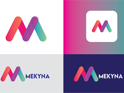 mekyna logo app brand branding branding design flat design logo logo design logo design branding logo mock up designs logos logotype design ui