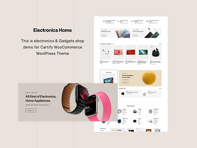 Electronics Home - Cartify WooCommerce WordPress Theme