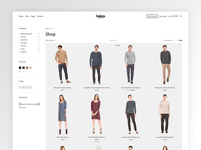 Halena - Upcoming eCommerce WordPress Theme ecommerce minimal modern shop themeforest web design website wordpress