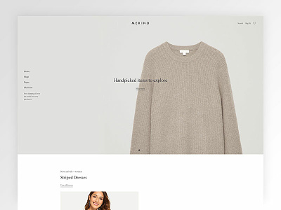 Merino - Modern WooCommerce shop theme for fashion store clean ecommerce minimal modern shop themeforest web design website wordpress